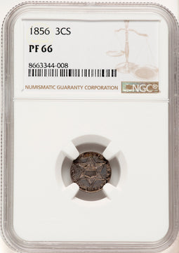 1856 3CS Proof Three Cent Silver NGC PR66