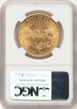 1893-CC $20 Liberty Double Eagle NGC MS61 (781342012)