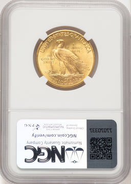1932 $10 Brown Label Indian Eagle NGC MS65