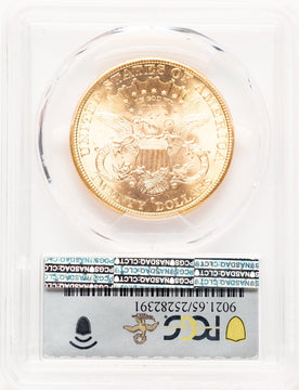 1892-S $20 Liberty Double Eagle PCGS MS65