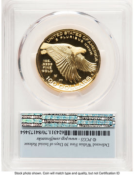 2017-W G$100 American Liberty High Relief FS Flag PCGS PR70