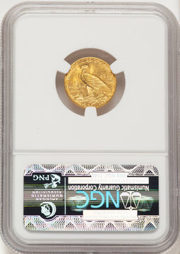 1911 $2.50 Indian Quarter Eagle NGC MS64 (781583006)