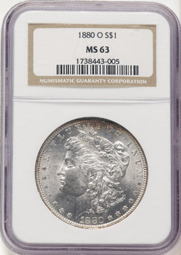 1880-O Morgan Dollar NGC MS63 (781731014)