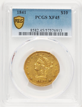 1841 $10 Liberty Eagle PCGS XF45