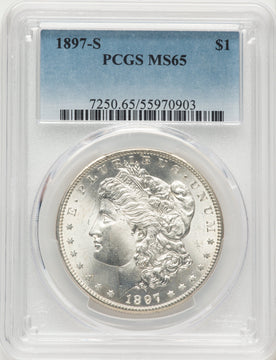 1897-S Morgan Dollar PCGS MS65