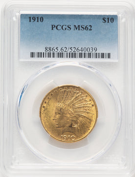 1910 $10 Indian Eagle PCGS MS62 (781772003)