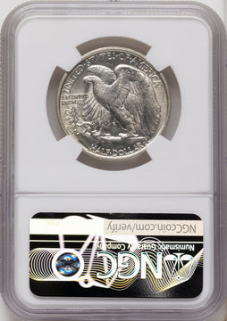 1918-D 50C Walking Liberty Half Dollar NGC AU58 1918-D 50C Walking Liberty Half Dollar NGC AU58