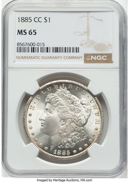 1885-CC Morgan Dollar NGC MS65 (781983009)