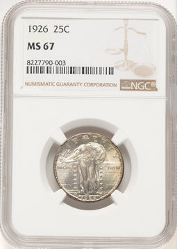 1926 25C Standing Liberty Quarter NGC MS67