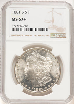 1881-S Morgan Dollar NGC MS67+ (782132025)