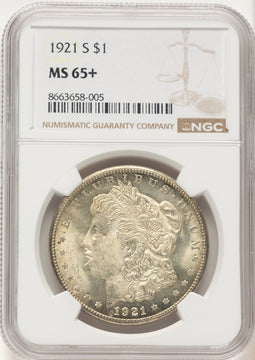 1921-S Morgan Dollar NGC MS65+