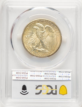1943-D 50C CAC Walking Liberty Half Dollar PCGS MS67+