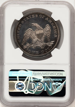 1860 CA Proof Seated Dollar NGC PR65