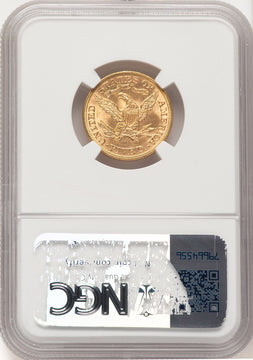 1893 $5 Liberty Half Eagle NGC MS65 (782470009)