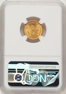 1907 $2.50 Liberty Quarter Eagle NGC MS66+