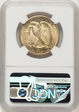 1946-D 50C Walking Liberty Half Dollar NGC MS66+