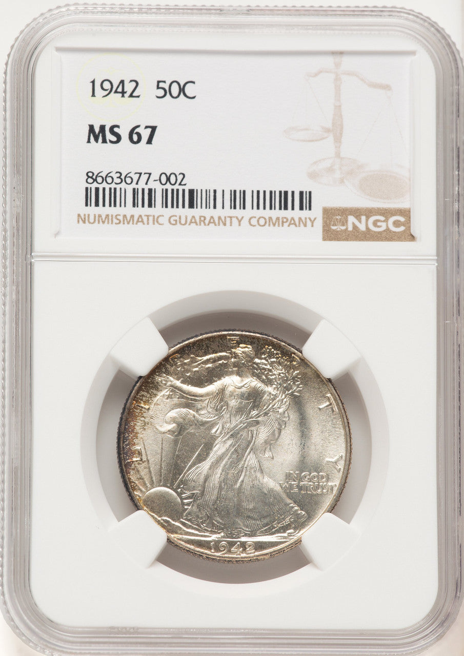 1942 50C Walking Liberty Half Dollar NGC MS67 | LCR Coin