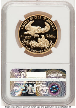 2016-W Proof Gold Eagle 1 oz ER Blue NGC PF70