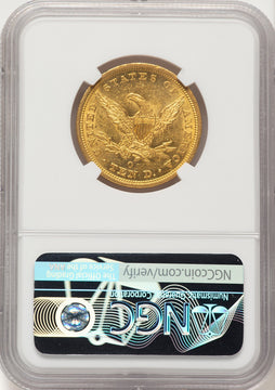 1843-O $10 Liberty Eagle NGC MS60