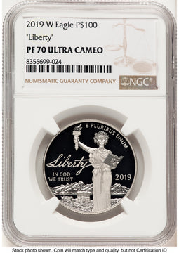 2019-W Proof Platinum Eagle 1 oz Brown Label NGC PF70