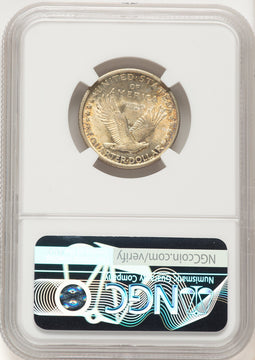 1917 T-1 FH Standing Liberty Quarter NGC MS66