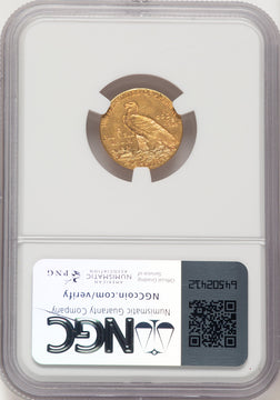 1914-D $2.50 Indian Quarter Eagle NGC MS62 (782959002)