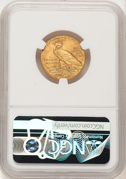 1910 $5 Indian Half Eagle NGC MS65 (782965028)