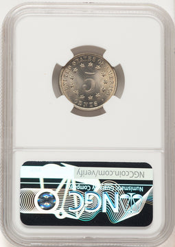 1883 5C Shield Shield Nickel NGC MS67