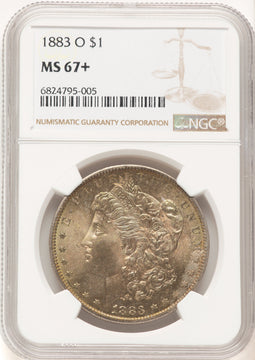 1883-O Morgan Dollar NGC MS67+