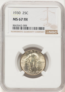 1930 25C FH Standing Liberty Quarter NGC MS67 (782991005)