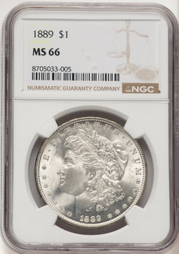 1889 Morgan Dollar NGC MS66 (783003010)
