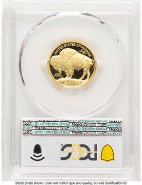 2008-W Proof Gold Buffalo 1/4 oz Blue Gradient PCGS PR70