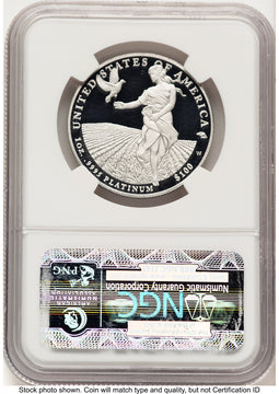 2011-W Proof Platinum Eagle 1 oz ER Blue NGC PF70