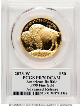 2023-W Proof Gold Buffalo 1 oz AR PCGS PR70 Thomas Cleveland