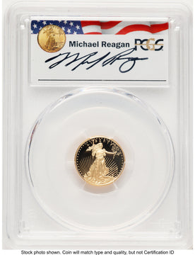 2019-W Proof Gold Eagle 1/10 oz Reagan Legacy Series Michael Reagan PCGS PR70