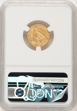 1911 $2.50 Brown Label Indian Quarter Eagle NGC MS63 (783605013)