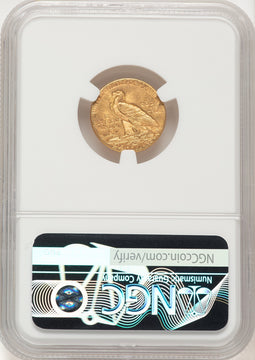 1912 $2.50 Brown Label Indian Quarter Eagle NGC MS64