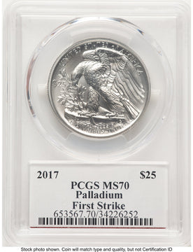 2017 Palladium Eagle 1 oz FS PCGS MS70 Ed Moy (783809013)