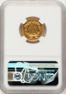 1871 $3 Proof Three Dollar Gold Pieces NGC AU58
