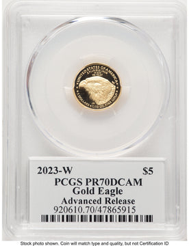 2023-W Proof Gold Eagle 1/10 oz AR David Hall PCGS PR70