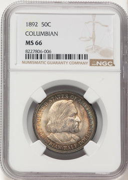 1892 50C COLUMBIAN Commemorative Silver NGC MS66 (784095019)