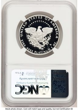 2005-W Proof Platinum Eagle 1 oz Brown Label NGC PF70