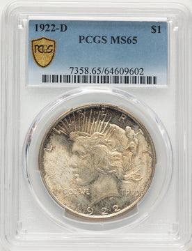 1922-D Peace Dollar PCGS MS65