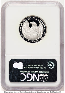 2007-W Proof Platinum Eagle 1/2 oz 10th Anniversary Label NGC PF70