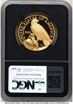 2023-W G$100 American Liberty High Relief ER Miles Standish NGC PF70