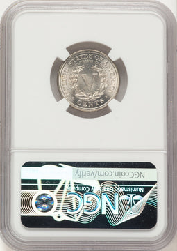 1883 5C WITH CENTS Liberty Nickel NGC MS67