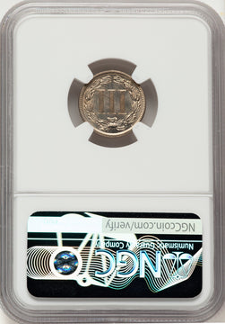 1885 3CN Proof Three Cent Nickel NGC PR66