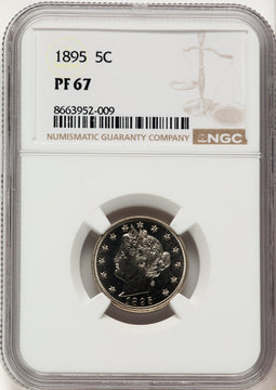 1895 5C Proof Liberty Nickel NGC PR67