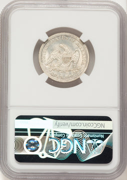1857 25C Seated Quarter NGC MS66