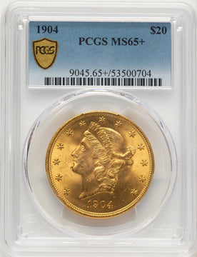 1904 $20 Liberty Liberty Double Eagle PCGS MS65+ 1904 $20 Liberty Liberty Double Eagle PCGS MS65+